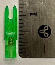 Gold Tip Nocks .245 w/ adjustable set screw & Allen wrench 1dz Florescent Green