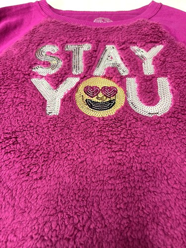 Authentic American Heritage Sweater Girls Size 10 Raspberry Dark Pink New Stay U - Picture 22 of 24