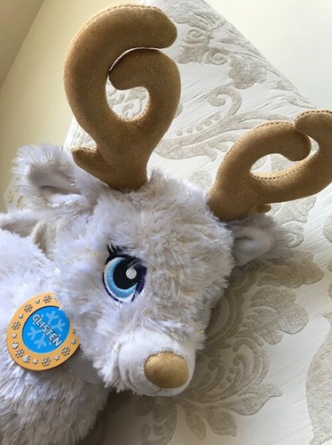 Build A Bear GLISTEN Rentier weiß und gold Glitzer Plüsch mit leuchtendem Geweih* - Bild 7 von 11
