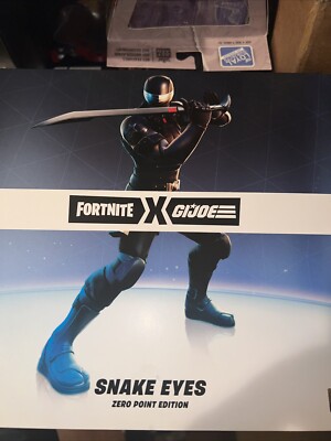 Hasbro Pulse Exclusive Fortnite X G.I. Joe Snake Eyes Zero Point 6'' Figure New