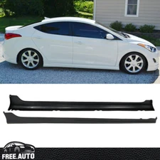Fit for 11-16 Hyundai Elantra Durable Side Skirt PP Material OE-Style Sedan Only