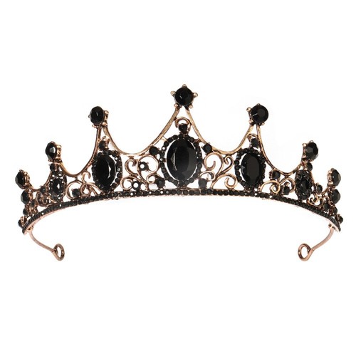 Baroque Crown Women Metal Princess Crown Bride Tiara Birthday Party Costume - Picture 14 of 18