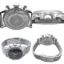 BREITLING Transocean Chronograph 38 A41310 Automatic Black Dial Mens Watch 2