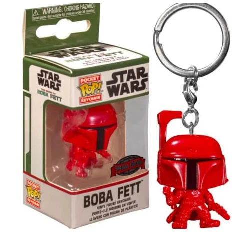 Star Wars Funko POP Keychain Red Boba Fett Target Limited Edition Exclusive 2022