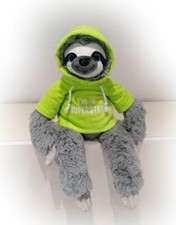 FAULTIER Pl&uuml;schtier Kuscheltier Hoodie gr&uuml;n 30,40, 50 od 70 cm  I&acute;m a Superstar