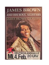 James Brown German Tour Poster Gravity Soul Allstars