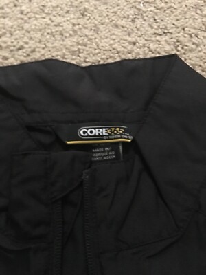 NWT Mens CORE 365 NORTH END Full Zip Windbreaker Size L Black