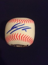 Jeren Kendall Signed Used Foam Ball SGA Los Angeles Dodgers Minors