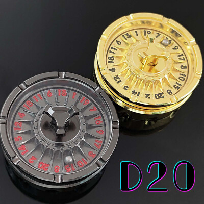 Metal Fingertip Gyro Spinner DND Dice D20 Roulette Dungeons and Dragons D&D RPG