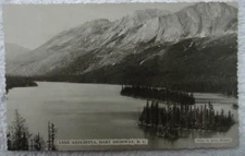 RPPC POSTCARD LAKE AZOUZETTA HART HIGHWAY BRITISH COLUMBIA CANADA #2