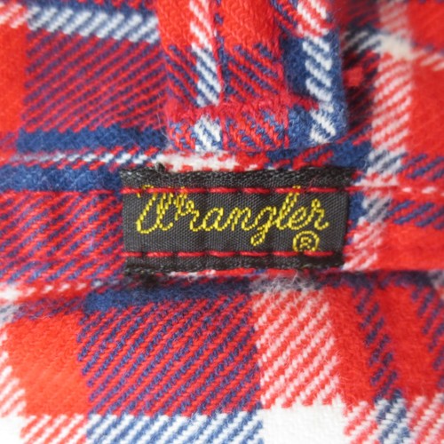 VTG 70s Wrangler Bell Bottoms Mens 32x32 (Actual 29x30) Red Plaid Flared USA - Picture 11 of 12