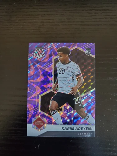Karim Adeyemi - 2021-22 Mosaic FIFA World Cup #66 - REACTIVE PURPLE PRIZM RC