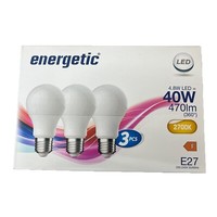 Nordlux 3Er Pack Led Leuchtmittel E27 4,8Watt (470Lm) 2700K Warmweiß