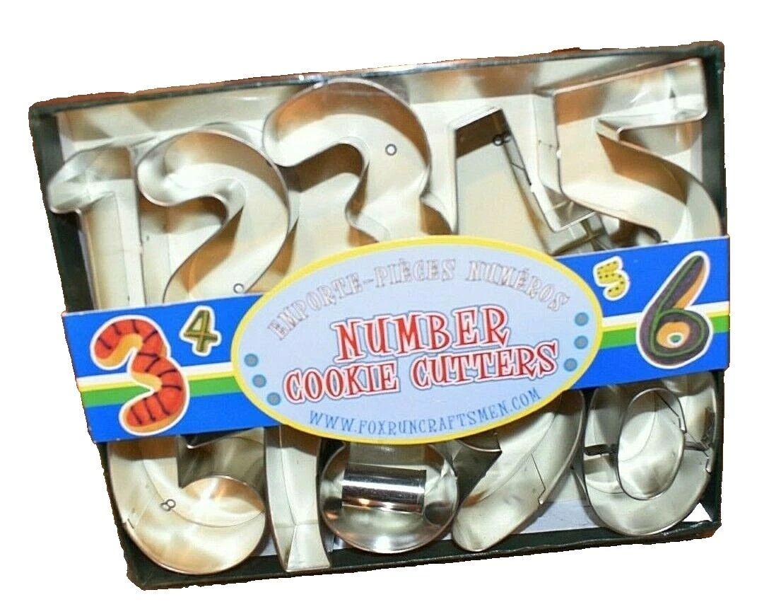 Numbers Numbers & Letters Metal Cookie Cutters