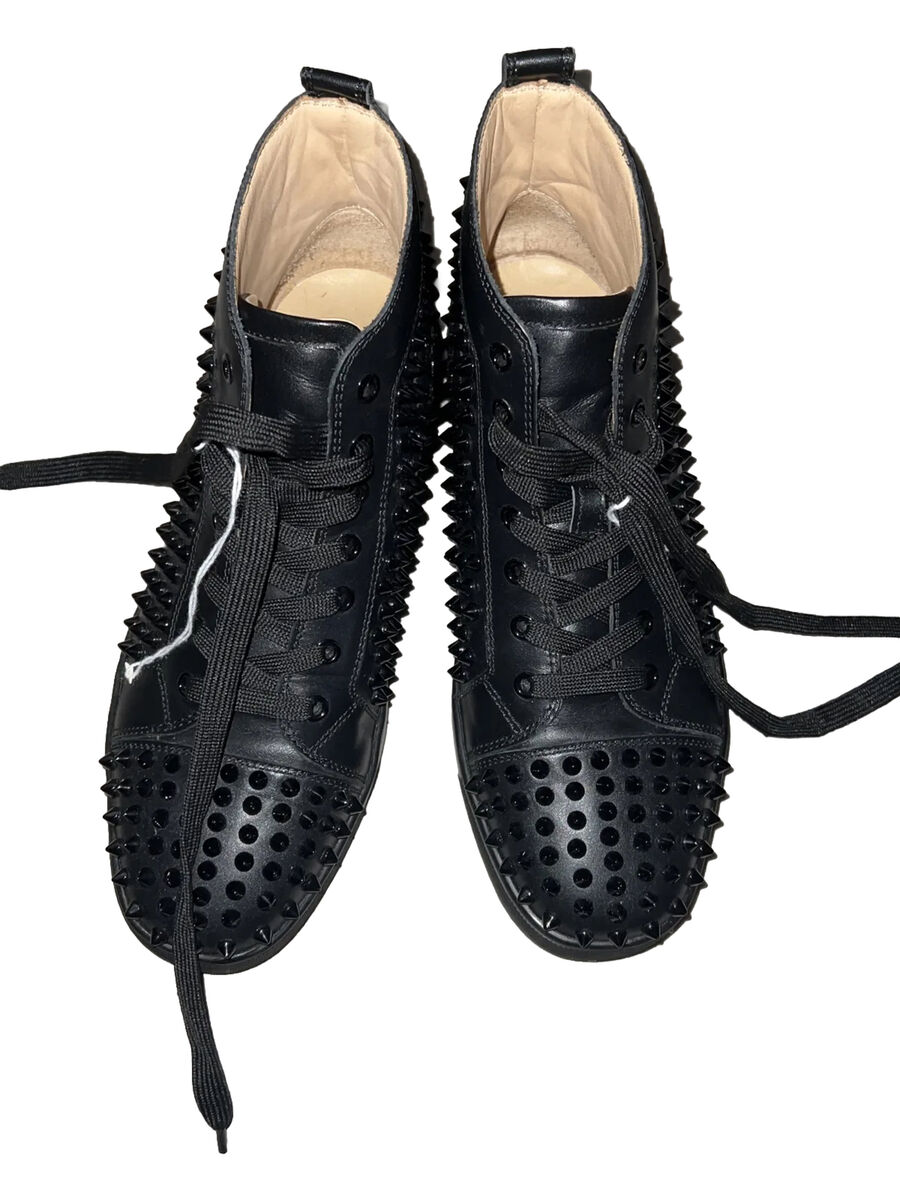 Christian Louboutin Louis Flat Calf Spikes Black Size EU 40 Christian Louboutin Louis Flat Calf Spikes Black Size EU 40