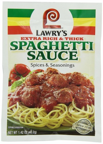 Lawry's Extra Thick & Rich Spaghetti Sauce Seasoning Mix (Pack of 4) - 第 1/1 張圖片