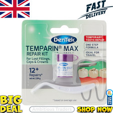 DenTek Strong Teeth Tooth Repair Permanent Dental Cement Cavity Filling Kit