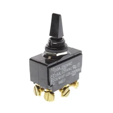 CARLING SWITCH 2GK724-D-4B-B ON/OFF DPST TOGGLE SWITCH, 10A/250V, 15A/125V