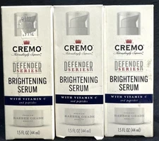 3 cremo brightening serum with vitamin C & peptides 1.5oz ea scuffed box