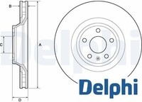 2X Bremsscheibe Delphi BG9955 2 Bremsscheiben Vorderachse Vorne FüR Audi