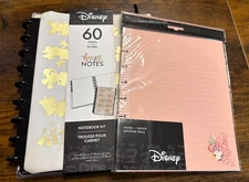 The Happy Planner Disney Happy Notes Notebook, Case & Extra Paper Pack, New.