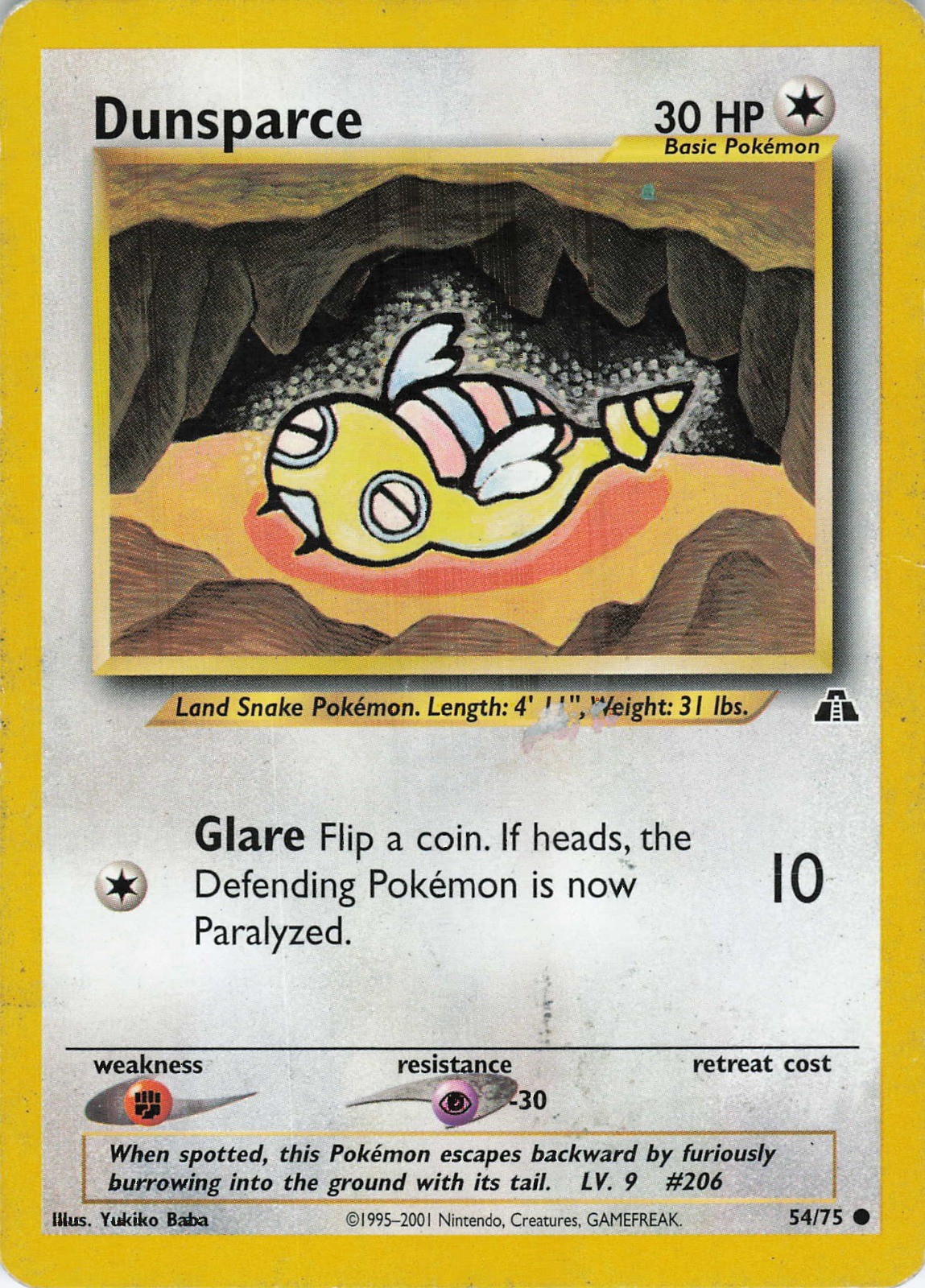 Dunsparce Uncommon Unleashed 29/95 MP