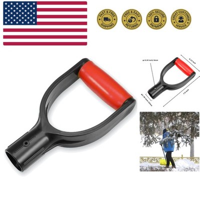 Durable Red D Grip Plastic Shovel Handle (32mm) - Instant Replacement Accessory
