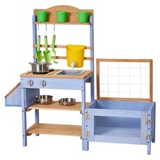 Uimoso Outdoor Mud Kitchen for Kids with Planting Box and Cooking Accessories