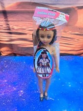 Vintage Fibre Crafts Native American Doll Figure 3195 15" Tall INDIAN new 2002