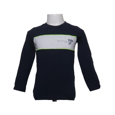 Tygo & Vito, Langarmshirt, Größe: 110/116, Blau/Weiß, Baumwolle/Elasthan #XHO