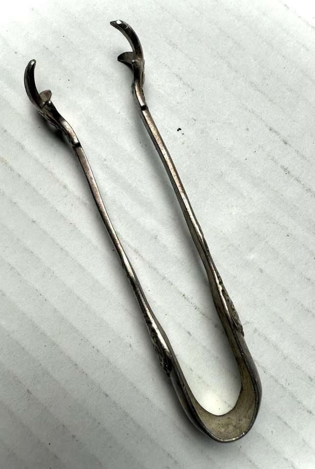 PINZAS DE AZÚCAR GORHAM CHANTILLY PLATA ESTERLINA SÉNECA MARCA ANTIGUA SIN MONOGRAMA Foto 3 de 4