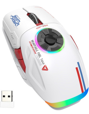 Ergonomic Rechargeable Wireless Mouse with Custom RGB Lighting and 4 DPI Modes
