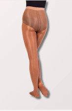 NEW Children's Body Wrappers Shimmer Footed Tights in Toast C55 