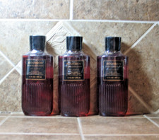 Bath  Body Works MEN Bourbon Hair Face Body Wash Shower Gel LOT of 3