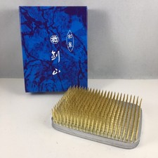 Japanese Ikebana Kenzan 4.25"L x 3"W Rectangular Needle Pin Frog Made in Japan