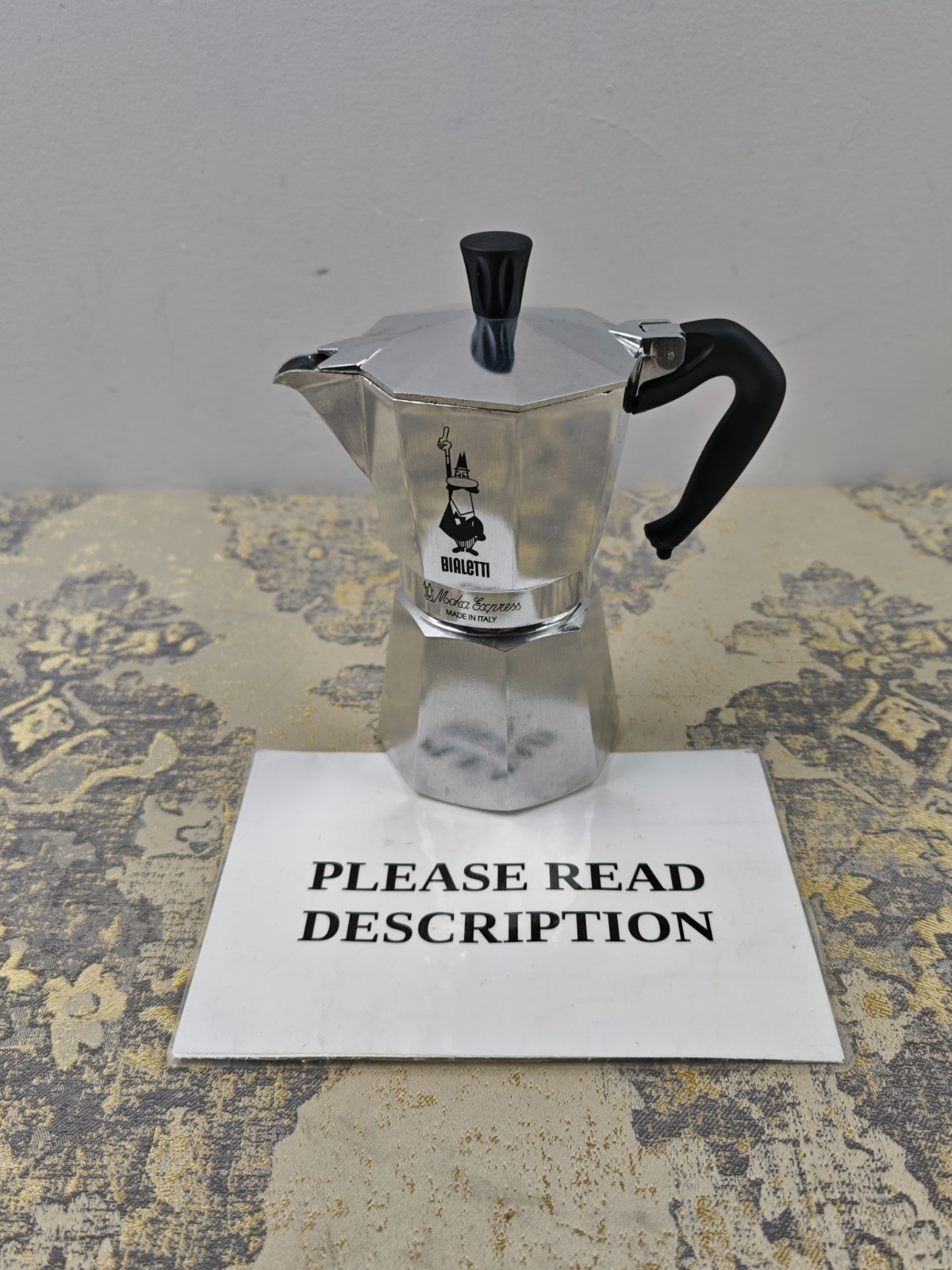 Bialetti Moka Express Caffettiera in Alluminio, 6 Cups, Acciaio (READ)
