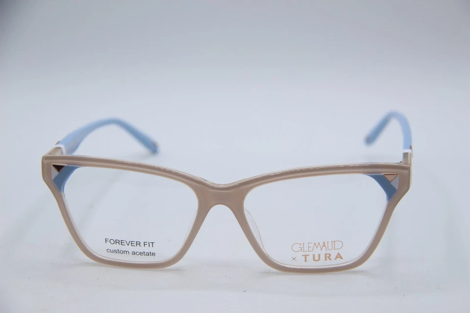 НОВЫЙ GLEMAUD X TURA VGO 008 BON БЕЛЫЙ СИНИЙ ПОДЛИННЫЙ ОПРАВЫ ОЧКИ 56-16 - Изображение 2 из 4