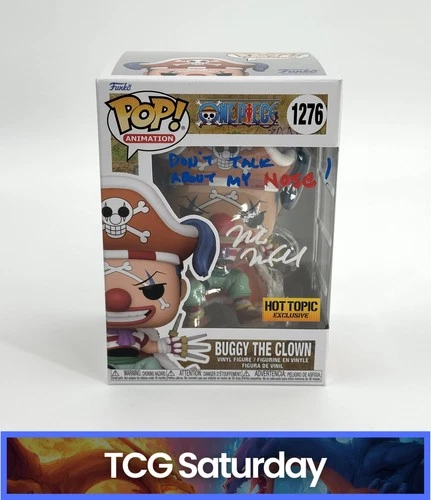 FUNKO POP! ONE PIECE BUGGY THE CLOWN SIGNED INSCRIBED MIKE MCFARLAND JSA COA