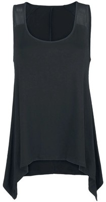 Black Premium by EMP Damen schwarzes lockeres Top