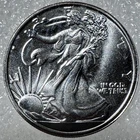 American Silver Eagle/Liberty - 1/10 Troy oz .999 Fine SILVER - Mini Coin Round