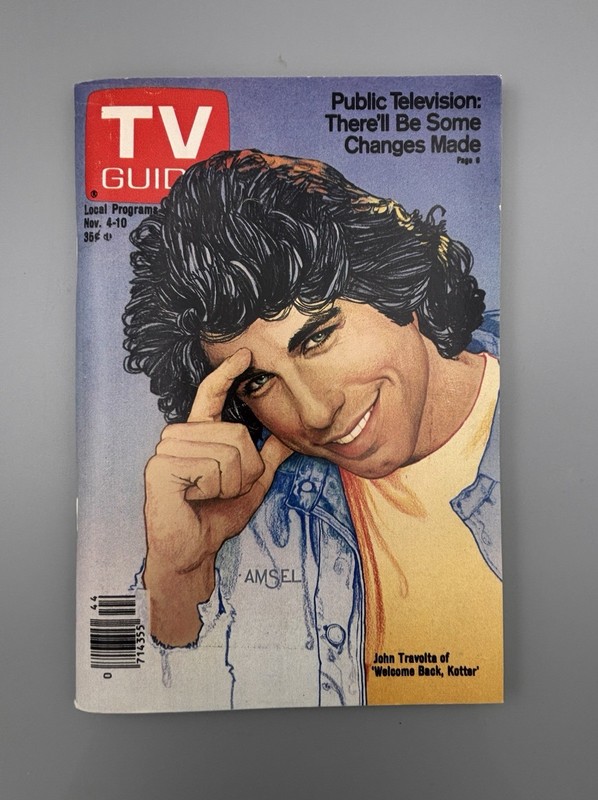 1978 TV Guide John Travolta - Welcome Back Kotter - Denver - Mint Condition 