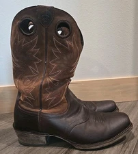 Ariat® Circuit Striker Weathered Brown Square Toe Cowboy Boot 10019974 10.5 D