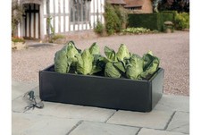 Image of Raised Mini Grow Bed 115 L Capacity Plastic Black Outdoor Compact Garland