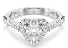 SWAROVSKI 5744045 Anello con motivo Una Angelic Cuore Bianco Tg 58 SW004069