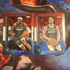 Topps Chrome 2024-25 Jaden McDaniels DiVincenzo Timberwolves Red White Blue