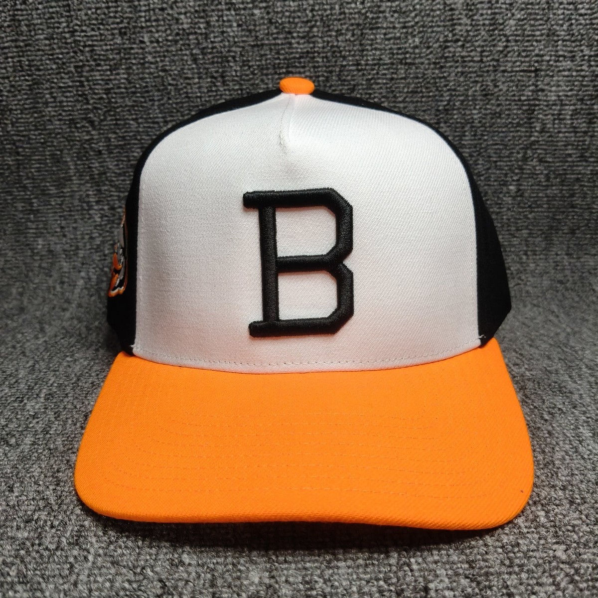 Mitchell & Ness Baltimore Orioles MLB Snapback Hat Black White Orange