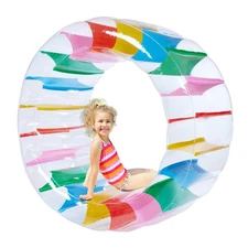 Giant Inflatable Wheel Roller 63" Colorful Water Rolling Wheel Swimming Pool ...