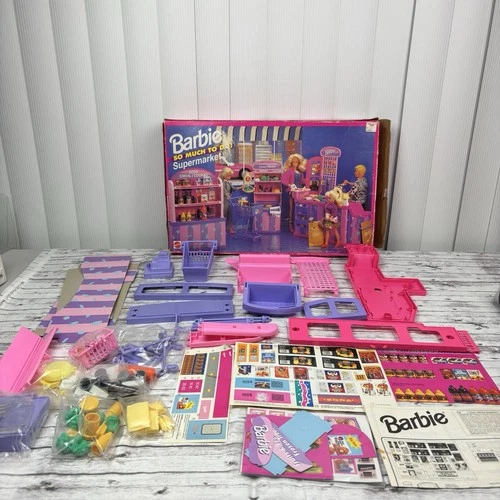 Vintage 1994 Barbie So Much To Do Supermarket Playset #67160, Grocery Store