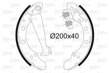 VALEO Bremsbackensatz 562080 für VW AUDI SEAT SKODA GOLF 6C1 POLO 6R1 5 3 6V2 4