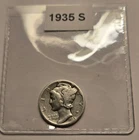 1935-S Mercury Silver Dime (M086)